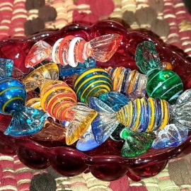 Murano Glass Candy vintage murano glass candy pieces
