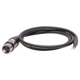 Pure Resonance Audio 3' Female XLR to Prep Cable, Black