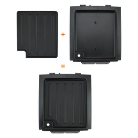 GoaMotors For Ford F150 2004-2008 Dash Upper Center Bezel Panel Trim Tray with AUX Input, Black