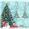 Celtic Christmas Tree Earrings Christmas Earrings Women Dangle Xmas S925
