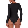 REORIA Womens Long Sleeve Bodysuits Fall Fashion Clothes 2024 Basic