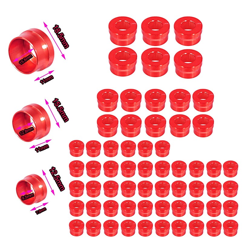 66X Motorcycle Engine Bolt Topper Caps Cover Compatible with for