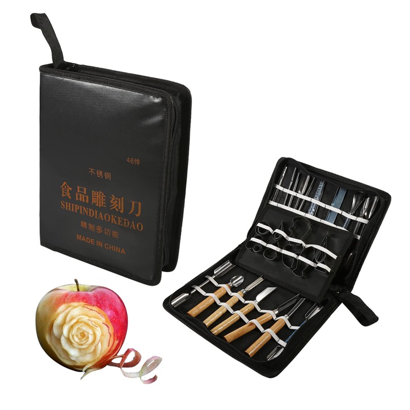 Food Carving Tool Set, 1 Set 46Pcs Carving Tools Kit