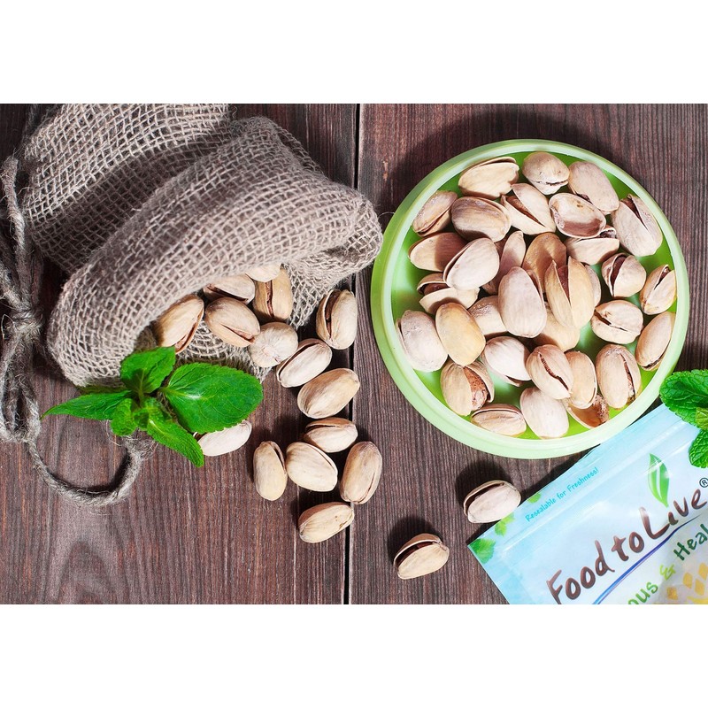 Food to Live Organic Pistachios, 2 Pounds In Shell, Dry