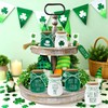 6 Pcs St. Patrick's Day Decorations Mason Jars, Saint Patricks