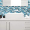 STICKGOO 10-Sheet Peel and Stick Backsplash Tiles Blue, Self Adhesive