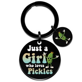 Pickle Gifts Cool Pickle Keychain Pickles Stuff for Girls Women Pickles Themed Gifts for Friends Teens Party Favors Birthday Thanksgiving Christmas Presents For Her Cute Girls Support Accessories