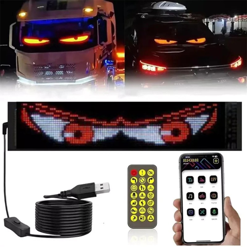OPRAH 14'' Devil Eyes Light For Car LED Display Screen