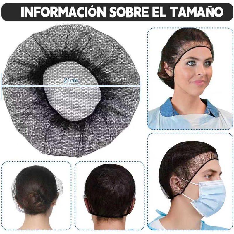 QICHEN Cofia Protectora para el Pelo 20 Piezas,Red de pelo