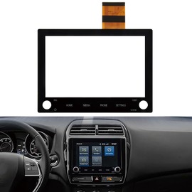 8” Touch Screen with 2 Knobs Navigation - Compatible for Mitsubishi Outlander Sport/ASX 2019 2020 2021 2022 Replacement 8740A040 8740A130 8740A076 Digitizer Glass with Accessories (Without LCD)