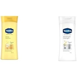 VASELINE. Crema Corporal Hidrata y Nutre La Piel Seca 100 ml Deep Restore + VESELINE Crema Corporal Revitaliza y Repara la piel extremadamente seca 100 ml Advanced Strength