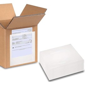 IPACKNOW 1000 Pack 7"x10" Clear Packing List Mailing Envelopes Plastic Shipping Pouches 2 Mil Poly Packing Slip Envelopes