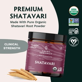 TRIBE ORGANICS Organic Shatavari Herbal Supplement - Hormonal Balance | Women’s Reproductive Health | Lactation | Immune & Inflammatory Support - Non-GMO USDA Organic 120 Vegan Capsules