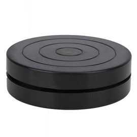 Junluck 4.53in Diameter Sculpting Wheel Turntable, Plastic Pottery Wheel Manual Rotation Table -Clay Sculpture Tools for Students' Ceramic Art Classes