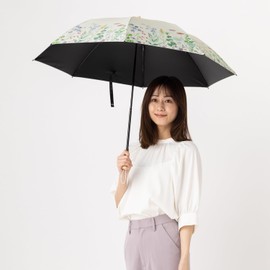 LIEBEN-0701 Folding Parasol Cool Plus UV Thermal Shielding Folding Umbrella, Women's, 19.7 inches (50 cm) x 8 Ribs, Fabric Uses 100% Light Shading Rate, 99.9% or More UV Reduction, Heat Shielding