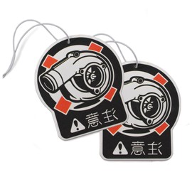 VmG-Store VmG-Store 2er Set Lufterfrischer Duftbaum Tuning frs Auto Duftspender Air Freshener Duft lustiger Anh?nger Design (209 Turbo3)