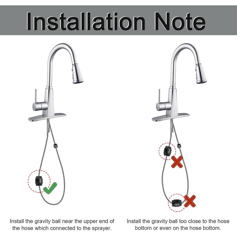K-1219935-BC Hose Kit for Kohler Pull Down Kitchen Faucet with