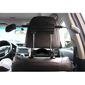 MACHSWON Car Headrest Retractable Hanger Car Seat Coat Jacket Suit Hanger Hook Stainless Steel