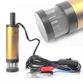 Mallofusa 12V DC Submersible Pump Diesel Fuel Transfer 38mm Refueling Pump Car Farm Machinery