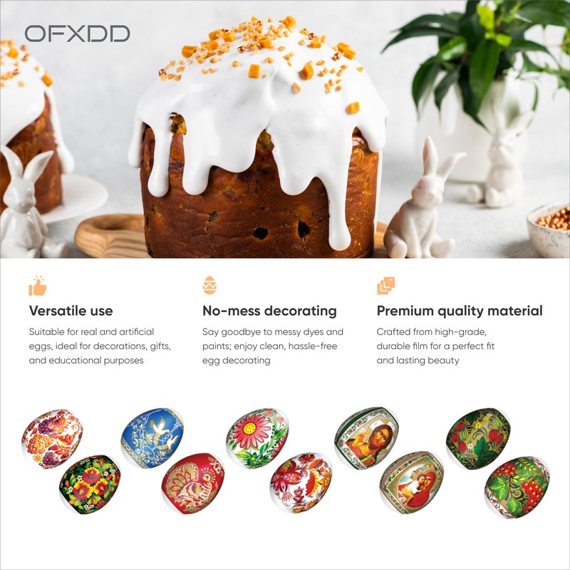 35 Pcs Egg Wraps Easter Set - Thermo Easter Egg