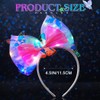 Asooll Light Up Bow Headband Glowing Headpiece Butterfly Hair Accessories