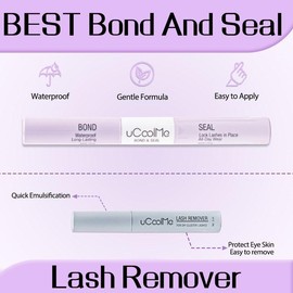 uCoolMe Venus One Size Lashes Individual Eyelashes Cluster Eyelash with Upgrade Invisible Band 8 10 12 14 16mm Lash DIY Extension Soft comfortable Easy Apply Natural Look for Makeup Daily Life Spring Glow Up:_Black Glue ( Bond&Seal )