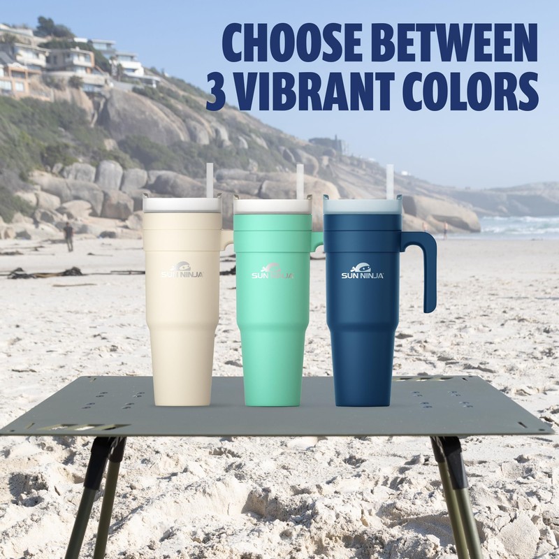 SUN NINJA - 40oz Tumbler - Navy Blue