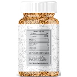 AYURVEDASHREE Fenugreek (Methi) Seeds Whole 100gm | Trigonella foenum graecum | All Natural | Vegan | Non-GMO | Indian Origin, used in cooking & Ayurvedic spice