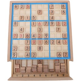Sudoku Sudoku Puzzle, Sudoku Toy, Brain Training, Learning Game, Mathematics, Math Play, Tabletop Game, Wooden Board Game, Educational Toy, Lightweight, Portable, Convenient for Kids, Birthdays,