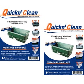 Quickn'Clean Wooster Wide Boy Bucket Liners, 10 Count 2-Pack. Does NOT fit Purdy.