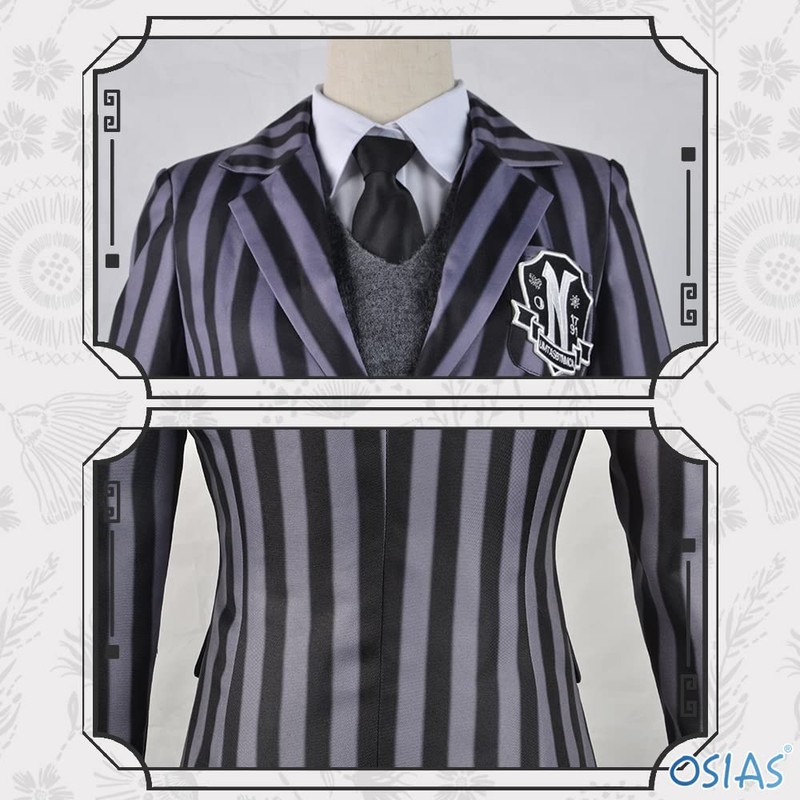 OSIAS Nevermore Academy Uniform Cosplay Costume (XL)