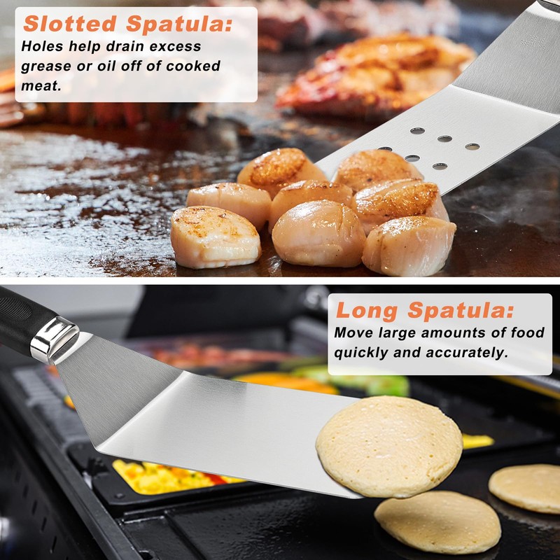 N NOBLE FAMILY 27 PCS Griddle Accessories Kit, Flat Top