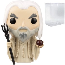 POP Lord of The Rings - Saruman The White Funko Vinyl Figure (Bundled with Compatible Box Protector Case), Multicolor, 3.75 inches