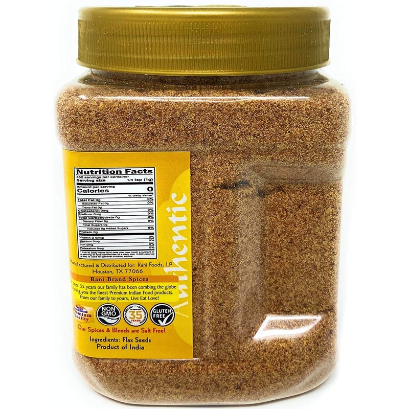 Rani Flax Seeds Powder (Alsi, Linum usitatissimum) 15.8oz (450g) PET