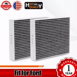 VEHITO 2pcs Fits Ford Expedition F-150 F-250 F450 FL3Z19N619A Carbon Cabin Air Filter