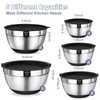 Umite Chef Mixing Bowls with Airtight Lids, 8PCS Stainless Steel