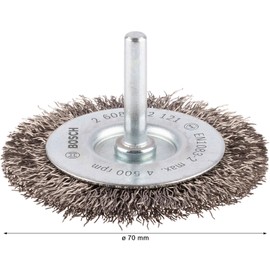 Bosch 2608622121 Wire Wheel, Silver, 70 mm