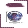 6.0" Extra Large Galaxy Glass Ashtray, Perfect for Smoking Lounges,