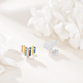 Book Earrings 925 Sterling Silver Heart Book Earrings for Women Back to School Jewelry Gifts for Teacher Librarian