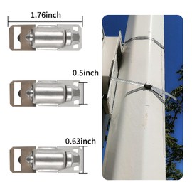 WSWECCL 20 pack,Hose Clamp Fasteners only,DIY 304 Stainless Steel Adjustable Pipe Worm Clamp Fasteners for Air Duct Clamps,Exhaust Wrap Clamps,Water Pipe,Pole Mount and Metal Strapping