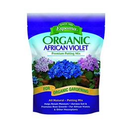 Espoma African Violet Potting Mix, Natural & Organic Premium Soil, 4 qt, Pack of 12
