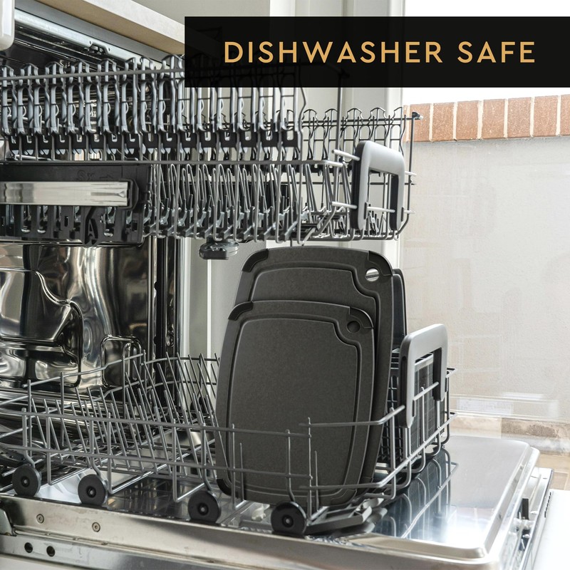 Dishwasher Safe Cutting Boards for Kitchen - Large Composite Wood