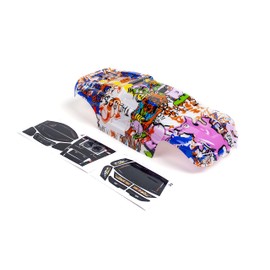 Custom Body Graffiti Pink Pig Style Compatible for e-Revo Mini 1/16 Scale RC Car or Truck (Truck not Included) ERMN-PIG-01