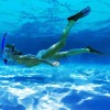 Breezee Market Aletas Natación Snorkeling Ajustable Flexibles Talón Abierto
