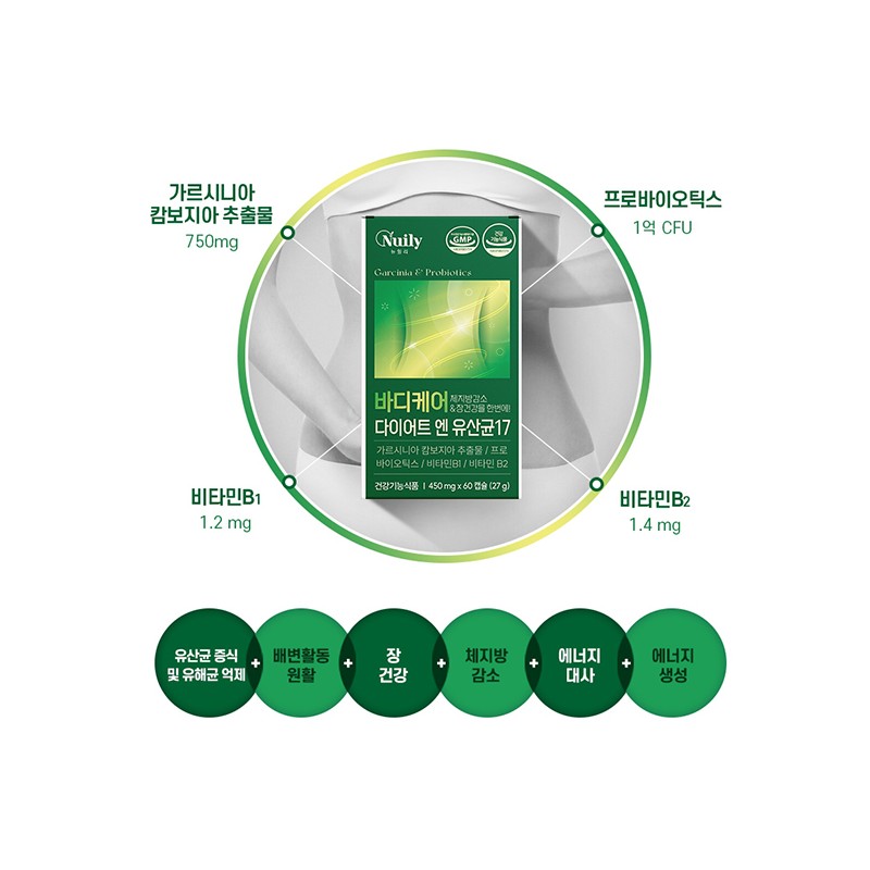 뉴일리 Newly Body Care Diet N Lactobacillus 17 450mg x