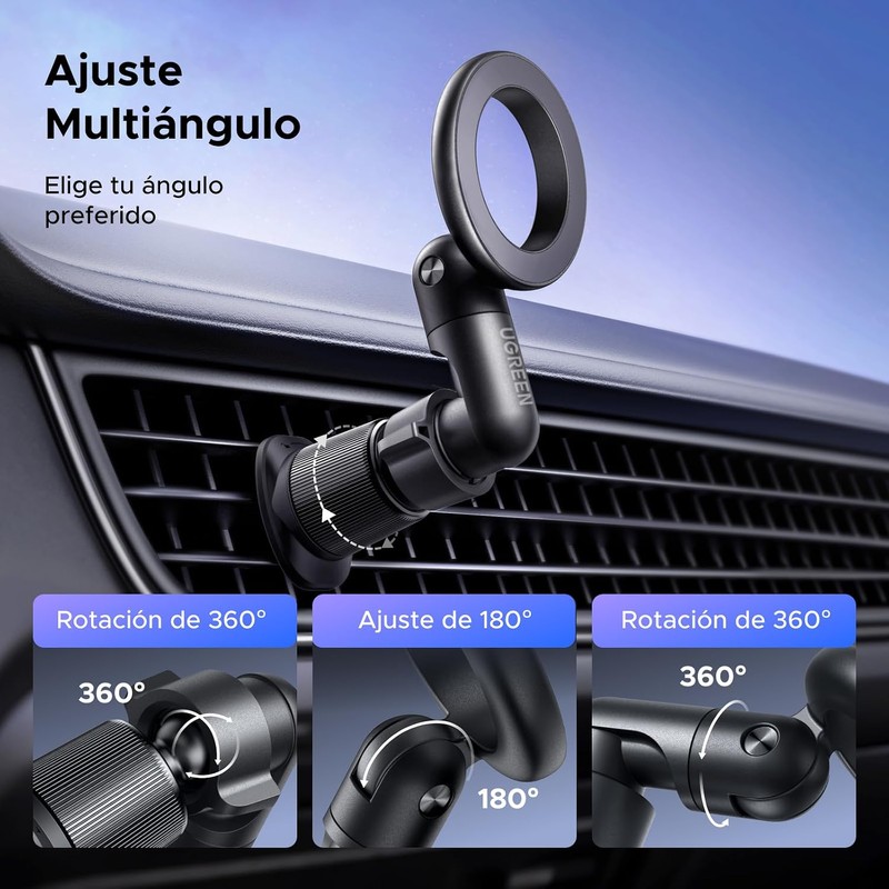 UGREEN Soporte MagSafe para Celular Automóvil, Porta Auto Magnético