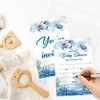 Tbaogusu Sea Turtles Ocean Themed Baby Shower Invites, Baby Shower