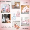 JYJLLM 2 PCS Hand Towels for Bathroom，Kitchen Soft Absorbent Hand