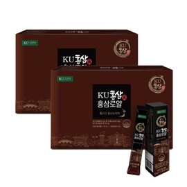 건국 KU 홍삼 진(眞) 홍삼로얄 스틱 10ml 30포 (2박스) Geon-guk KU Red Ginseng Jin Royal Stick 10ml 30 Pouches (2 Boxes)