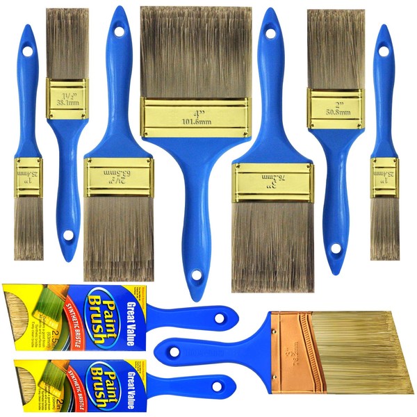 10 Piece Professional Painters(4INCH 3INCH 2INCH 2.5INCH 1INCH 1.5INCH) Heavy